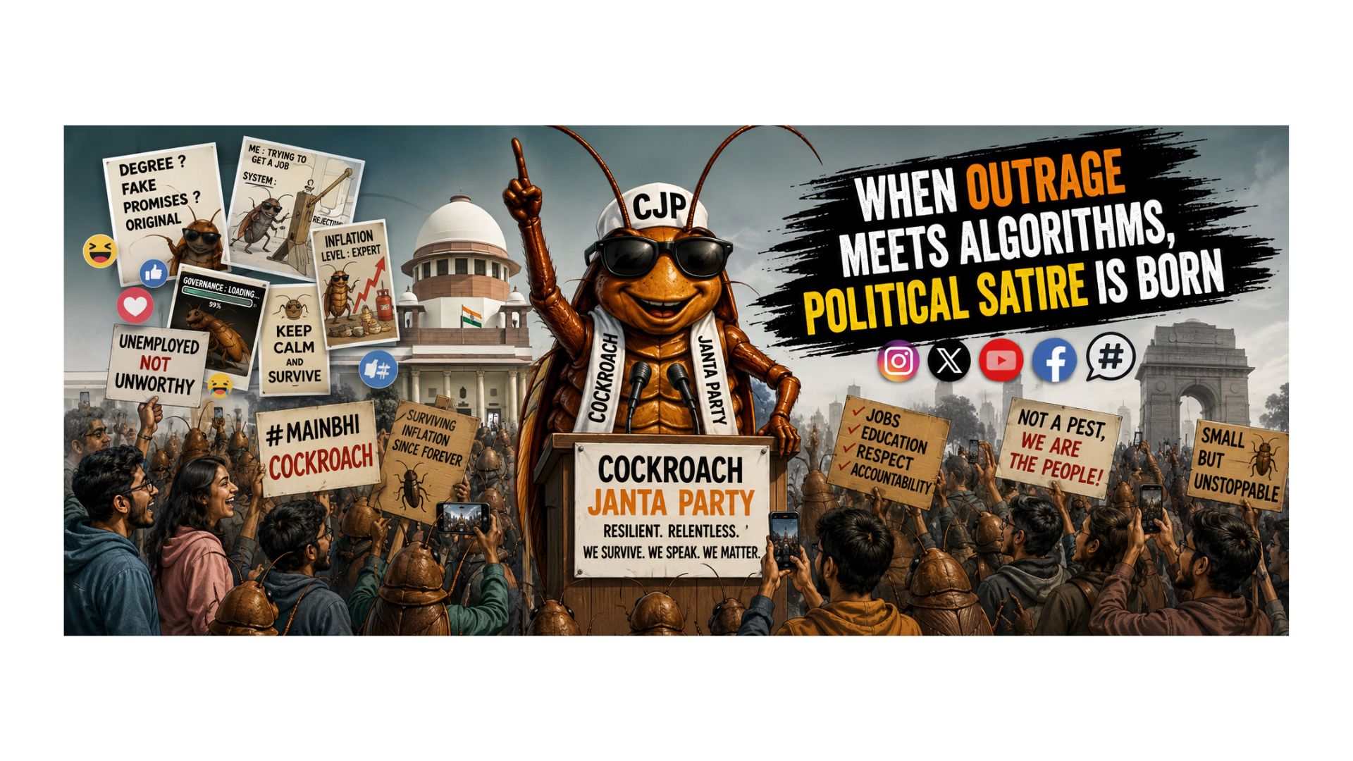 When outrage meets algorithms, political satire is born