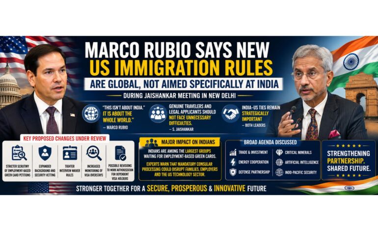 Marco Rubio says new US immigration rules are global, not aimed specifically at India