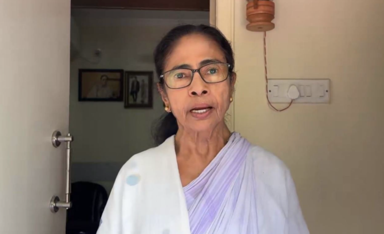Mamata Banerjee appeals to TMC cadre to remain alert during counting amid BJP surge