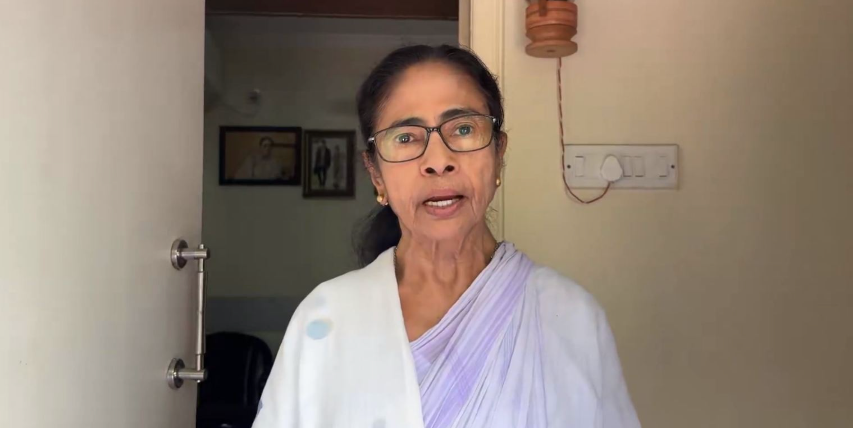Mamata Banerjee appeals to TMC cadre to remain alert during counting amid BJP surge