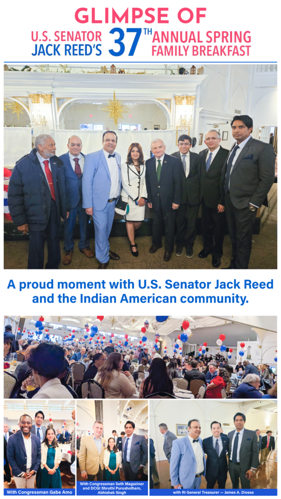 Indian Americans join Senator Jack Reed’s Spring Breakfast to foster community relationships
