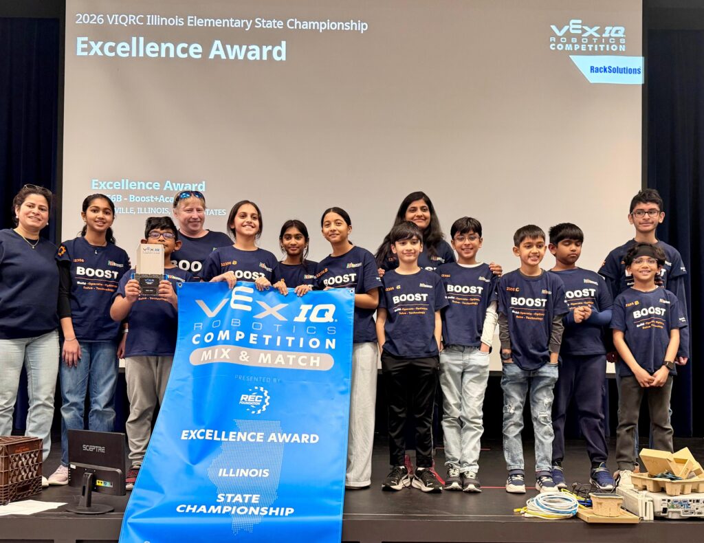 Naperville’s Boost+ Robotics team wins Illinois excellence award, advances to world championship