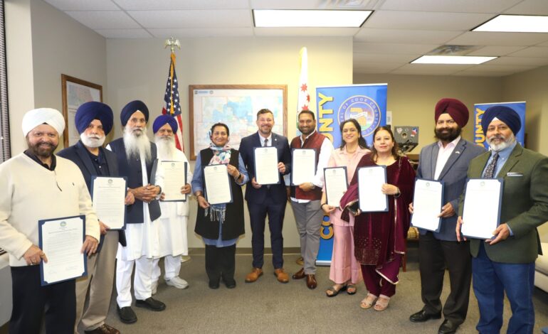 Proud milestone for the Midwest Punjabi Association Cook County declares April 2026 as Sikh Awareness and Appreciation Month