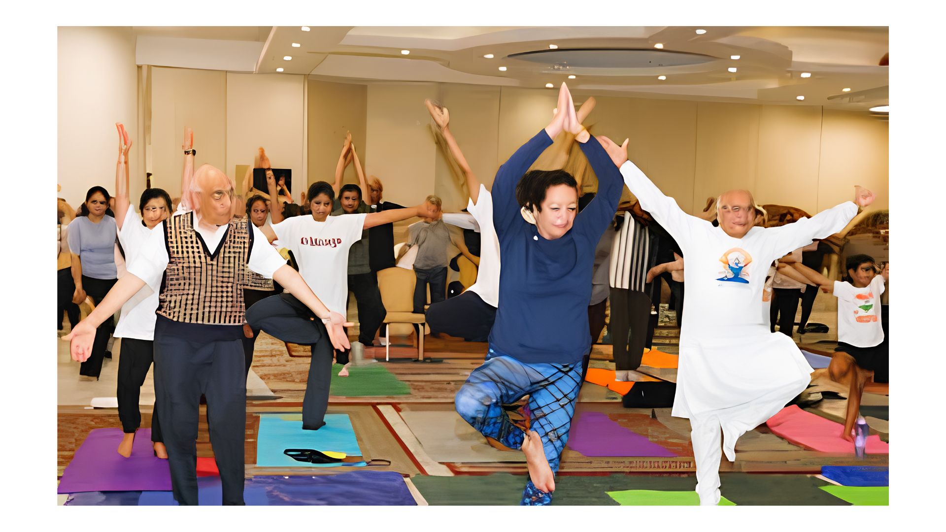 Indian community celebrates International Day of Yoga at Hanuman Temple in Glenview
