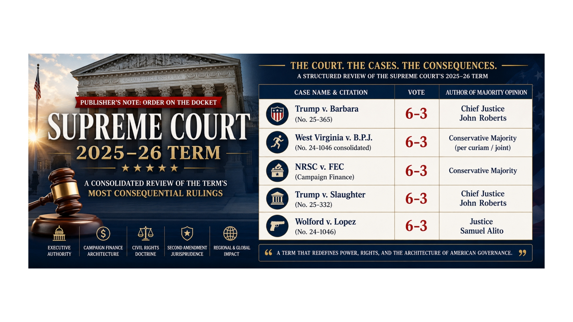 A Supreme Court term that reshaped power in America