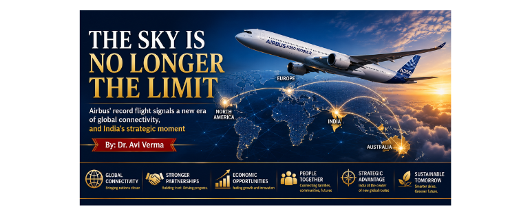 The sky is no longer the limit: Airbus’ record flight signals a new era of global connectivity, and India’s strategic moment
