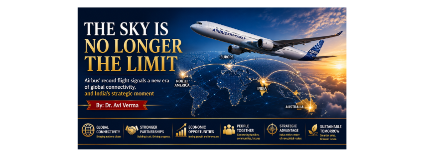 The sky is no longer the limit: Airbus’ record flight signals a new era of global connectivity, and India’s strategic moment
