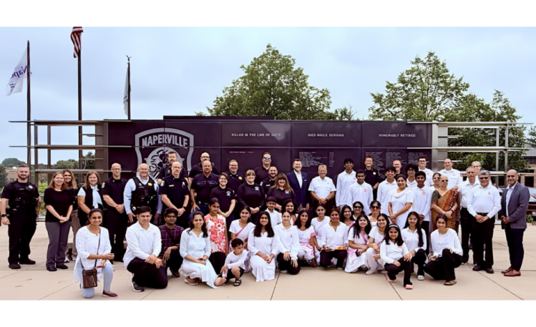Naperville Indian community celebrates Raksha Bandhan with local firefighters