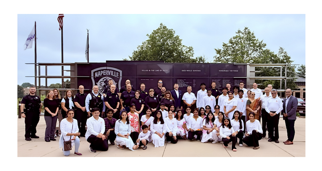 Naperville Indian community celebrates Raksha Bandhan with local firefighters