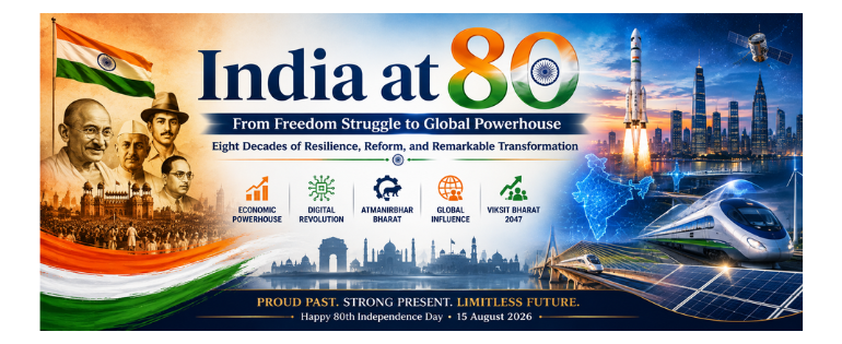 India at 80: From Freedom Struggle to Global Powerhouse