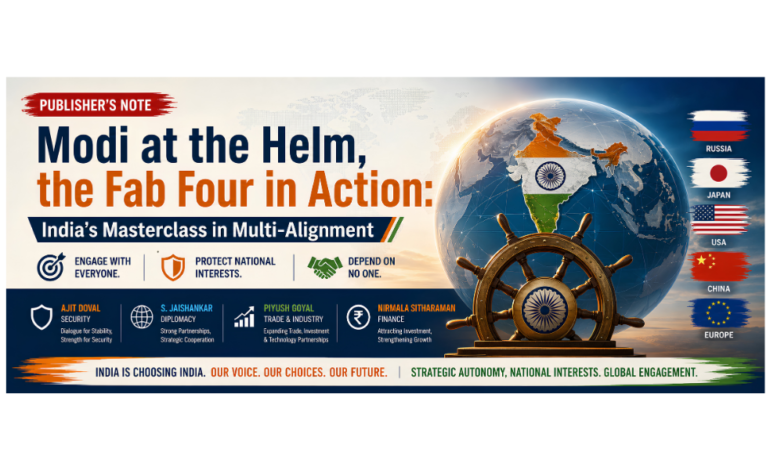 Modi at the Helm, the Fab Four in Action: India’s Masterclass in Multi-Alignment