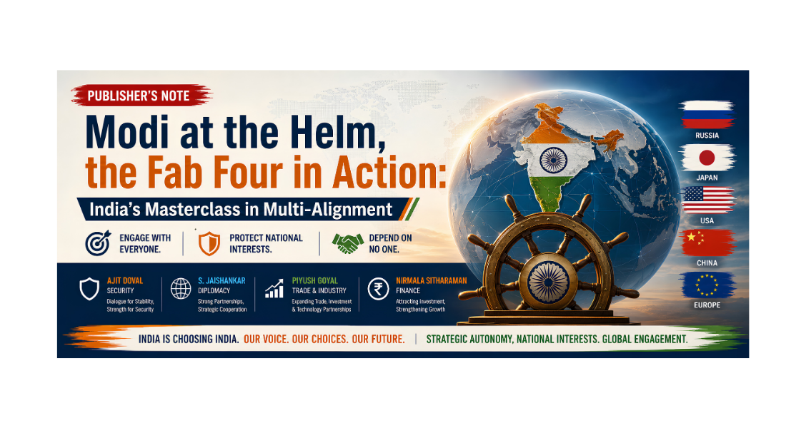 Modi at the Helm, the Fab Four in Action: India’s Masterclass in Multi-Alignment