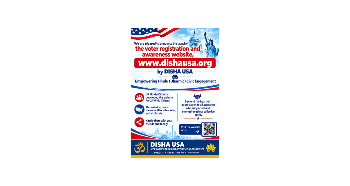 DISHA USA launches nationwide voter registration and civic education initiative