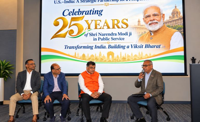 Indian American community marks 25 years of Narendra Modi’s public service at Schaumburg event