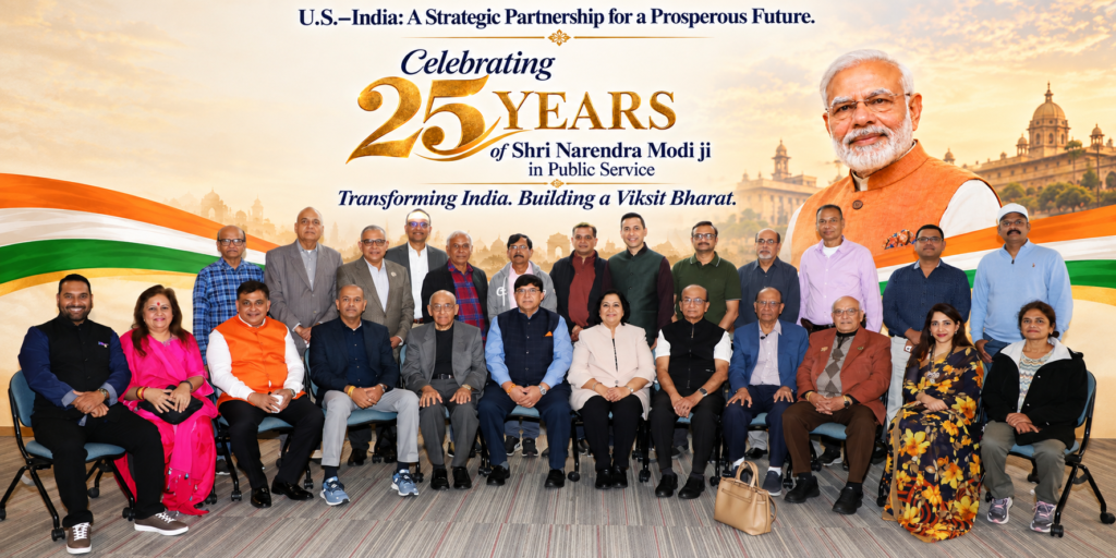 Indian American community marks Modi’s 25 years in public service